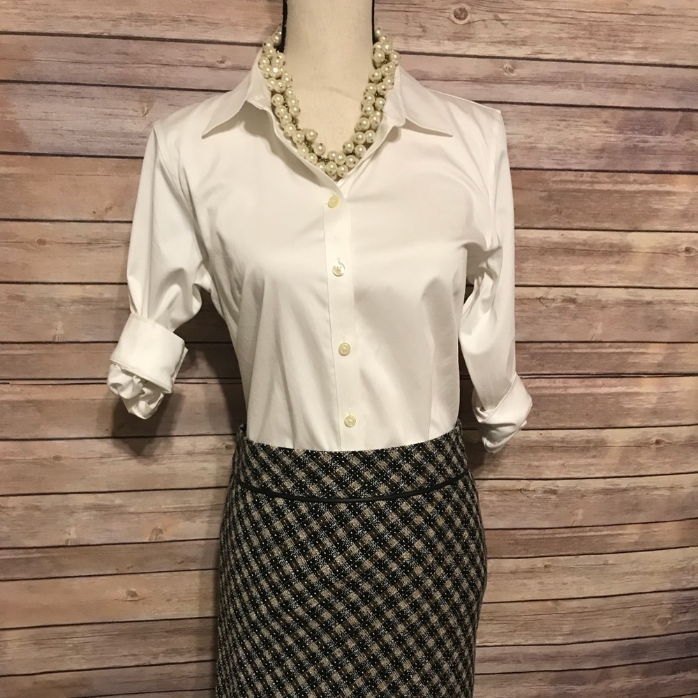The Limiter pencil skirt size 10 plaid pattern